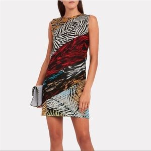Missoni Multicolor Printed Mini Dress - Red, Black, White, Gold, Blue